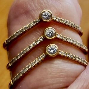 NEW 14ky Yellow Gold Natural Diamond Ladies Cluster Ring Size 7 1/3 carat